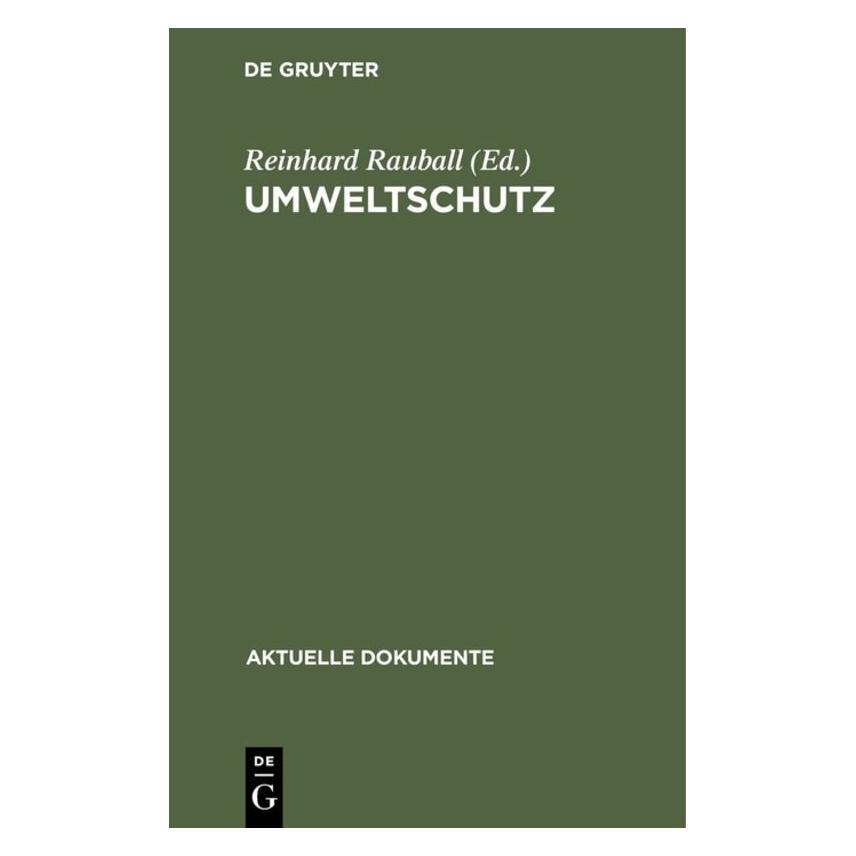 De Gruyter Umweltschutz Ado (Deutsch, Hardcover) (67759869)