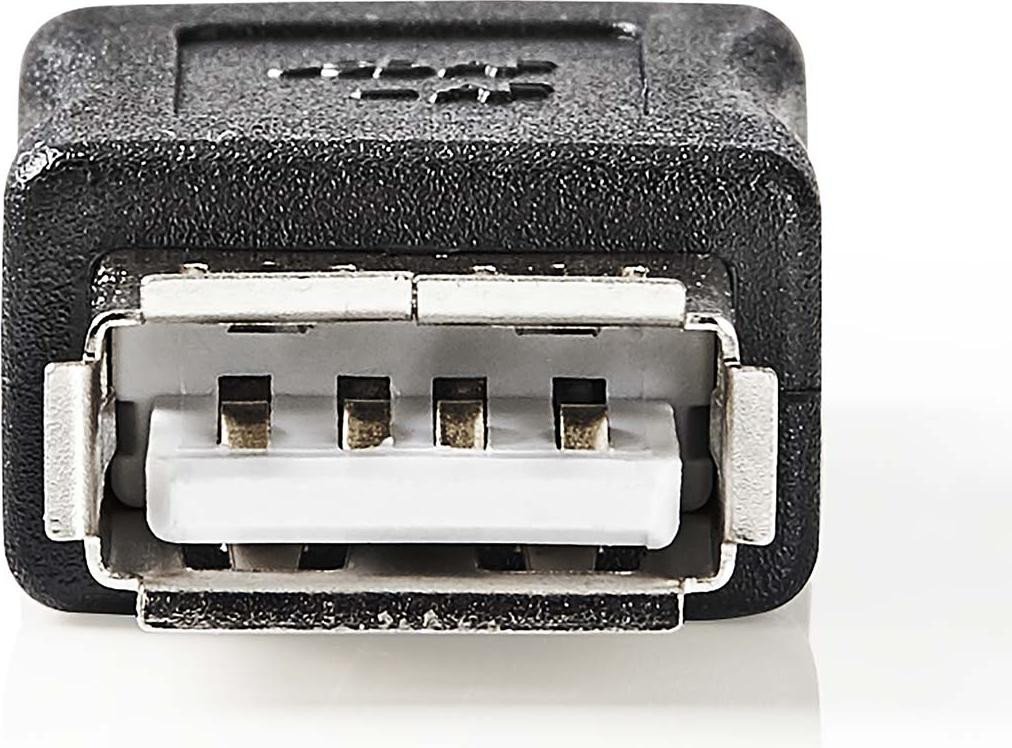 Nedis CCGB60900BK USB-A naar USB-A adapter, Zwart