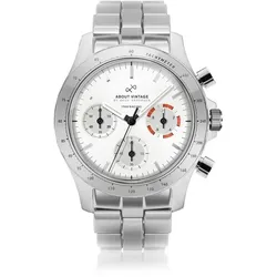 ABOUT VINTAGE - 1960 RACING CHRONOGRAPH - white/deep orange / 40 MM