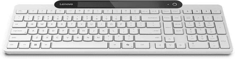 Teclado - Lenovo 800 Self-Charging Bluetooth Teclado, 1x 5.1, USB-C, Blanco