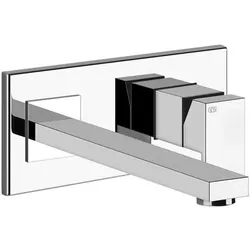 Gessi Rettangolo Fertigmontageset Einhebelmischer Waschtisch mit Auslauf, links, UP-Körper 44697,257mm, 44838030, Farbe: Kupfer PVD