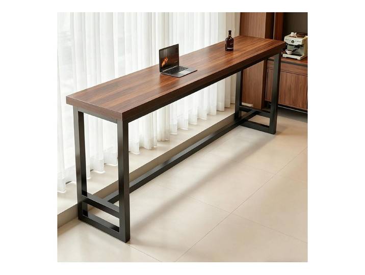 LuxusKollektion Bartisch Bartisch Schmal Walnuss 140x30x104cm (1-St)