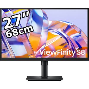 Samsung Monitor ViewFinity S8 S80UH, S27H804UAU, 27 Zoll, 4K UHD 3840 x 2160 Pixel, 5 ms, 60 Hz