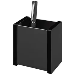 Wedo Stiftehalter »Black Office« 2 Fächer schwarz, 8.3x9.6x10 cm
