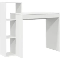 vidaXL Schreibtisch mit Regal Weiß 100 x 40 x 90 cm Holzwerkstoff