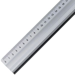 Rumold Schneidelineal 938106, 60 cm, aus Aluminium, mit Stahlkante, rutschsicher