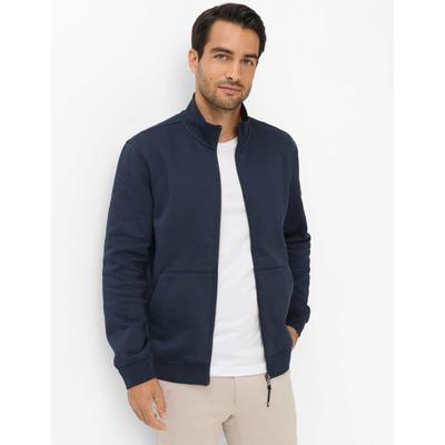Sweatjacke BRAX "Style SCOTT", Herren, Gr. XL (54), nachtblau, 70% Baumwolle, 30% Polyester, Sweatjacken Sweatjacke