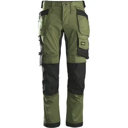 Handwerkerhose "6241" AllroundWork - 92 (46 kurz) - khakigrün/schwarz