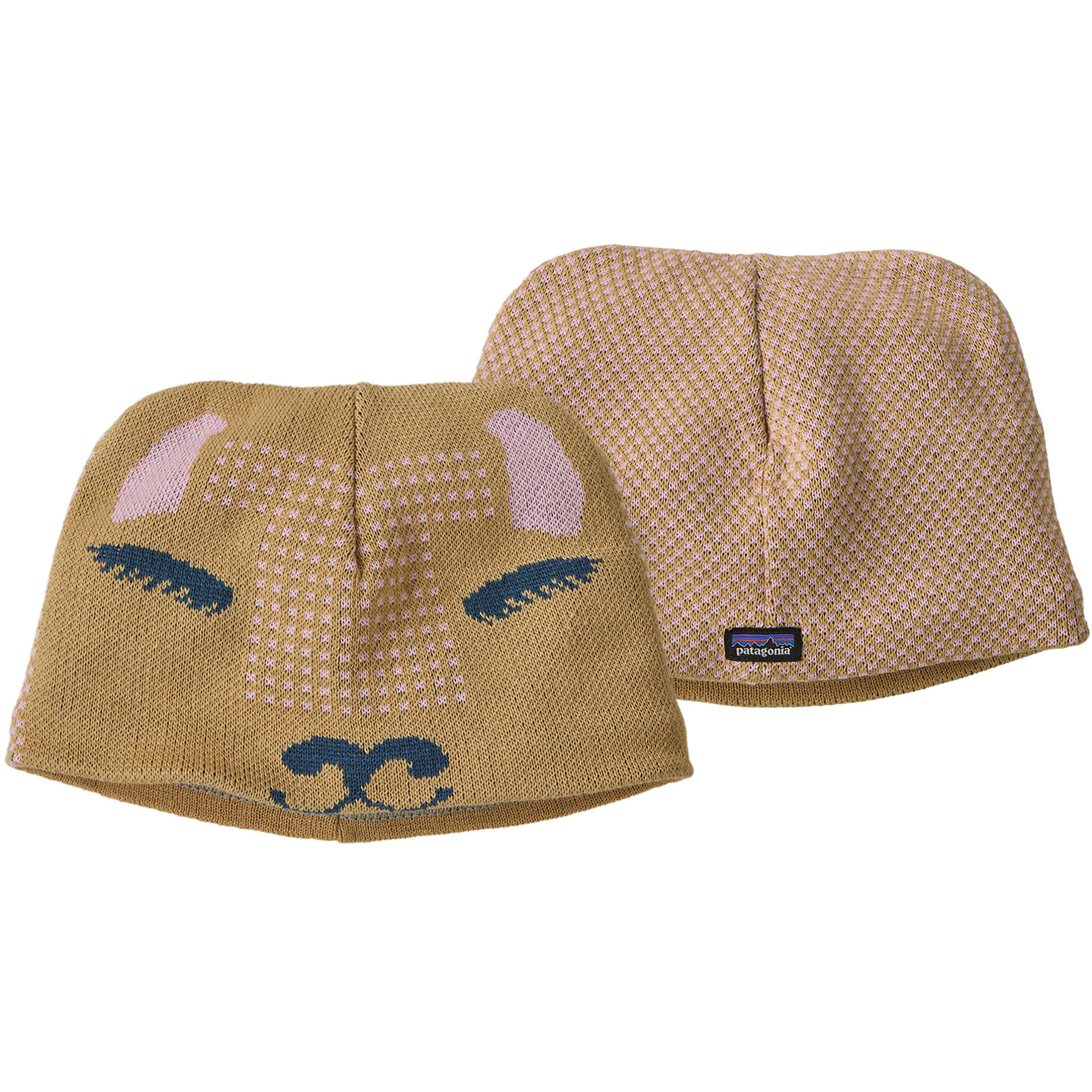 Patagonia Animal Friends Kinder Mützen & Beanies braun Größe 47 Lifestyle Atmungsaktiv