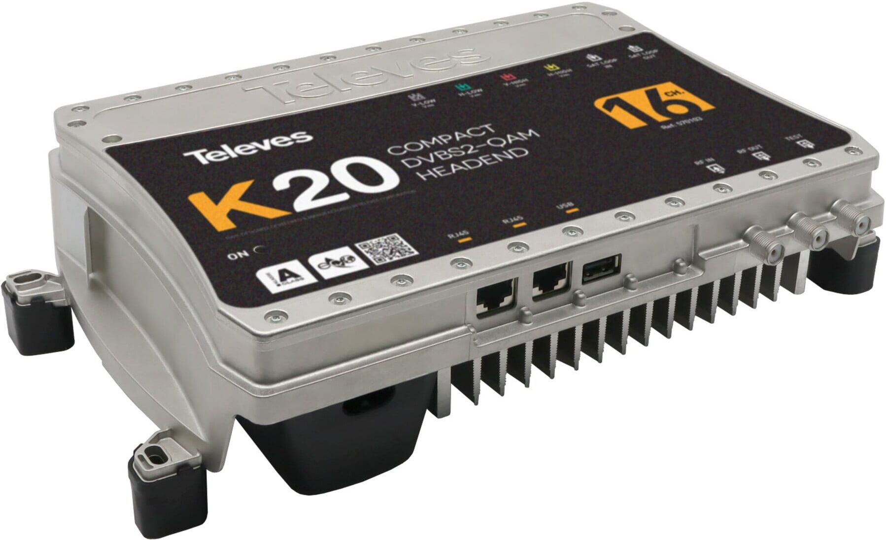 Televes Kompaktkopfstelle 16 Tr. DVB-S2 in QAM K20-16 (570103)
