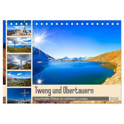 Tweng und Obertauern (Tischkalender 2026 DIN A5 quer), CALVENDO Monatskalender