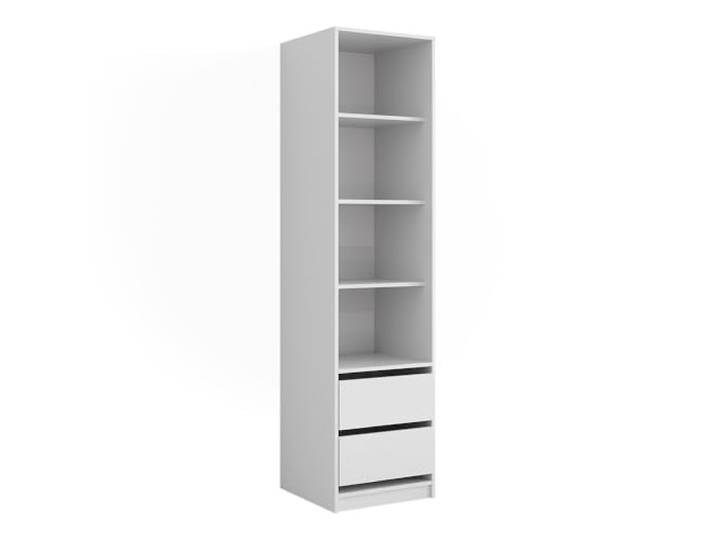 Vicco Kleiderschrank Elmo, Weiß, 50 x 200 cm