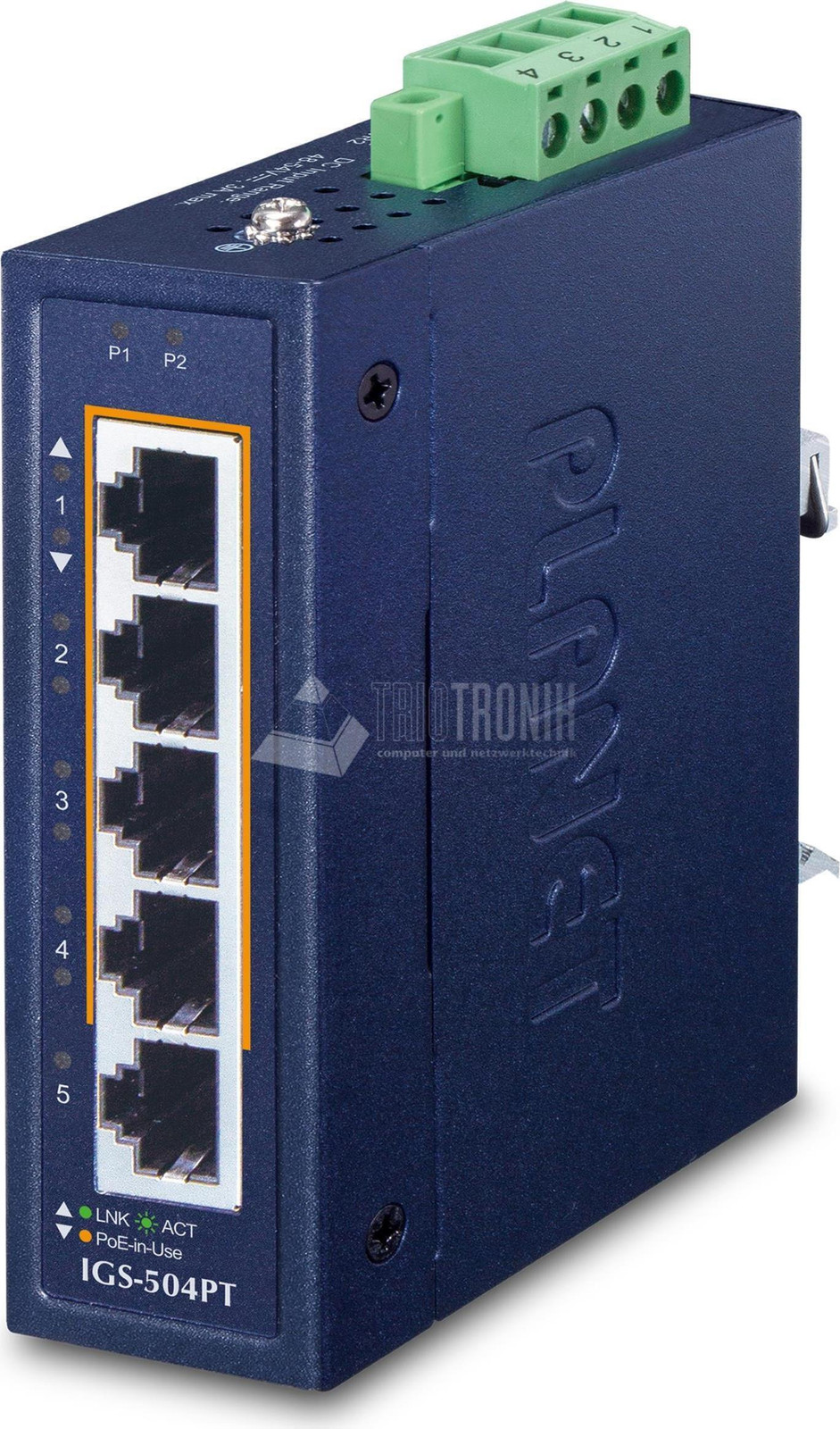Planet PLANET 10/100/1000T Ongemanaged Gigabit Ethernet PoE+ Switch met Wandmontage