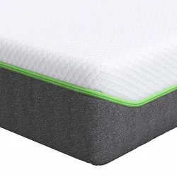 vidaXL Matratze Weiß und Grau 100 x 200 cm Taschenfeder