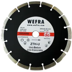 Diamanttrennscheibe Universal ZTH-U 230 x 22 mm