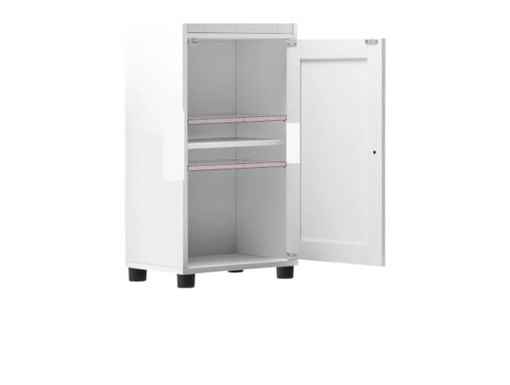 UALXPAO Badezimmerschrank Hoher Badezimmerschrank, freistehend Schlanker Aufbewahrungsschrank mit offenem Regal, verstellbar