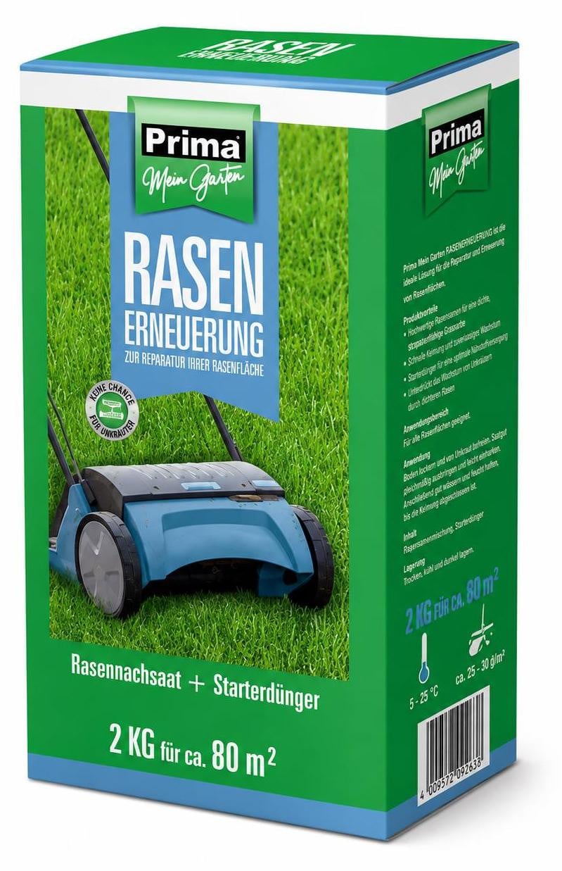 Eurobaustoff Prima graszaadmix met meststof, 2 kg