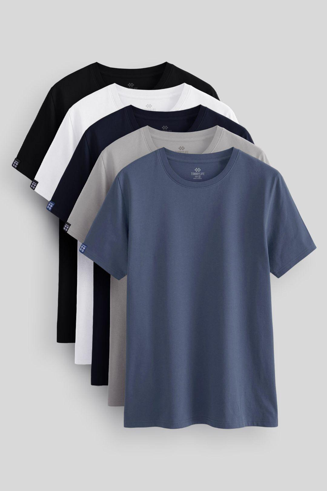 Komfort Fit Rundhalsausschnitt T-Shirt