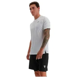 Macron, Herren, Sportshirt, Prime Pablo (S), Weiss, Silber