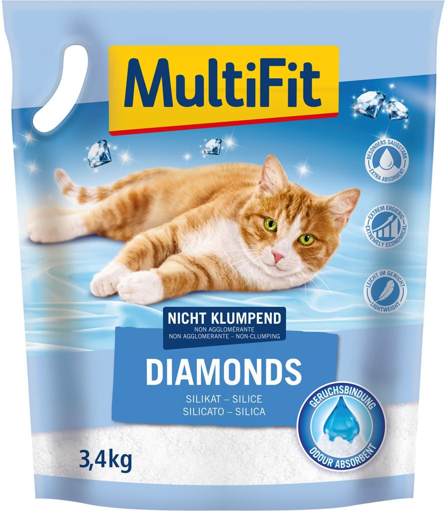 Multifit Diamonds Lettiera Assorbente 8L