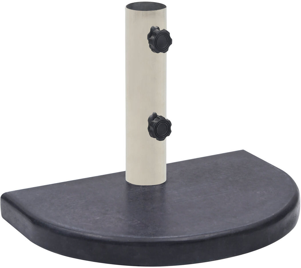 Dakota Fields Suchin 10.5 kg Stone Umbrella Base Black 40mm H X 28cm W X 40cm D