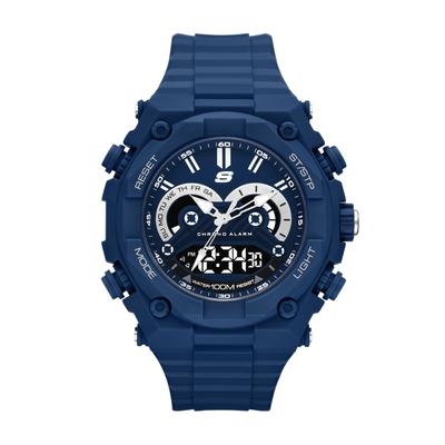 Chronograph SKECHERS "El Segundo", blau, Armbanduhren, Herren, Chronograph, Quarzuhr, Armbanduhr, Herrenuhr, digital, analog, Wochentag