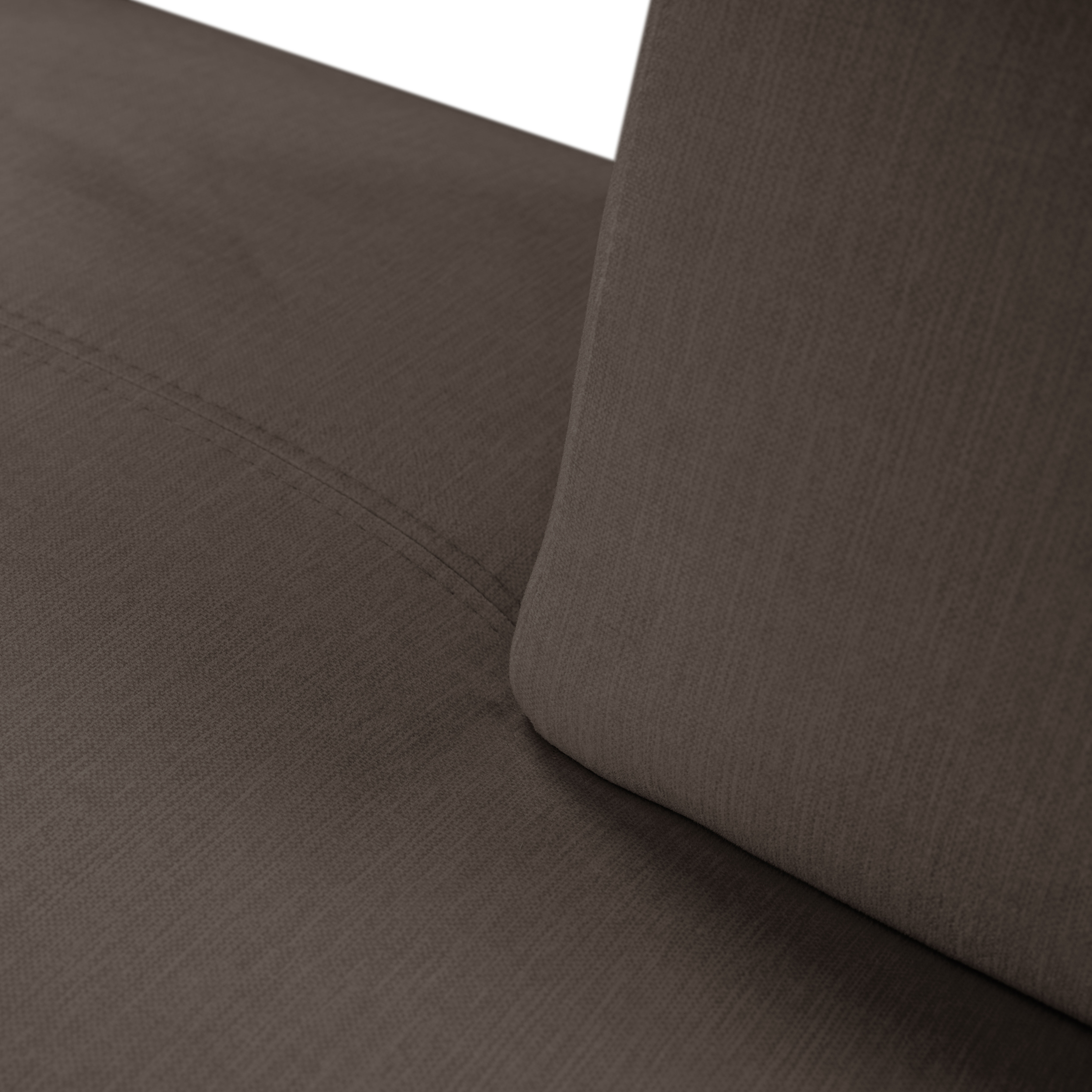 Wohnlandschaft WERK2 "Zeus-U, urbanes Curvy Design, viel Platz, modern & zeitlos, bequem", espresso, B:330cm H:70cm T:263cm, 100% PES, Sofas, Wohnlandschaft, Curvy Trend mit urbaner Optik auch in weichem Cord, U-Form
