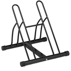 relaxdays Bodenständer für 2 Fahrräder schwarz 57 x 60,5 x 55 cm schwarz
