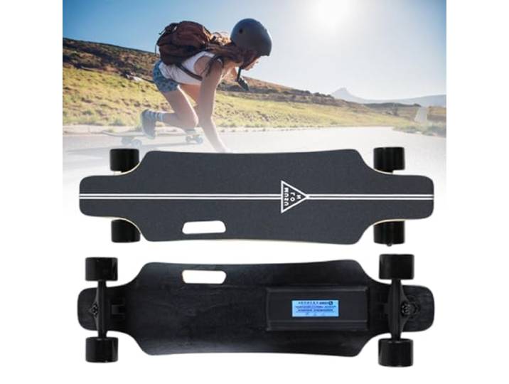 XEEAOFE 350W Elektrisches Skateboard mit Fernbedienung, 20/25 km/h Höchstgeschwindigkeit & 8/15 km Reichweite, Elektrisches Longboard für Erwachsene mit Vier Verstellbaren Geschwindigkeiten 8Km
