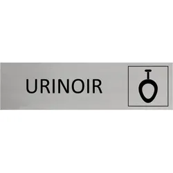 CombiCraft Aluminium Türschild Urinoir 165x45mm mit 3M-Tape