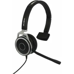 Plusonic Business Headset, 15.1P, monaural, USB & 3,5mm Klinke (Kabelgebunden, USB-A, Microsoft Teams), Office Headset