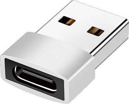 INF USB-C naar USB-A 2.0 adapter Zilver