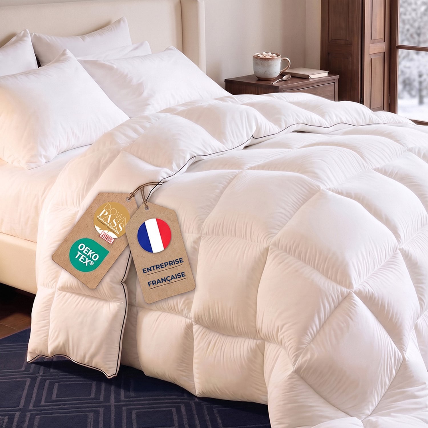 Flandria Extra Warm Dekbed van Eendenveren en Dons, 240 x 260 cm