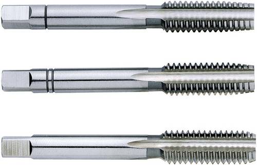 Exact Eventus by 1610012 Handgewindebohrer-Set 3teilig metrisch M5 0.8mm Rechtsschneidend DIN 352 HSS 1 Set