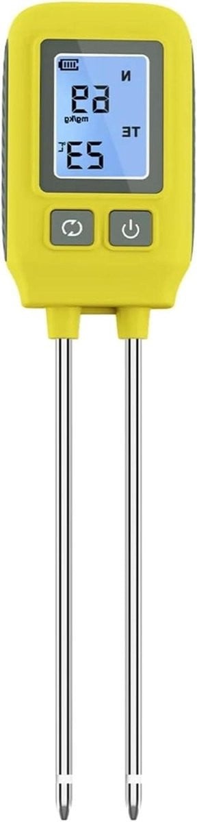 4-in-1 Bodem NPK-tester met LCD-achtergrondverlichting en temperatuuranalysator voor kassen