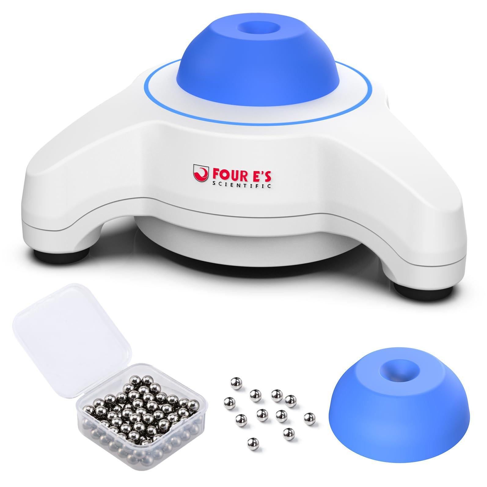 Dripio Mixer met vortexwerking en aanraakbediening, 5600 omwentelingen per minuut, inclusief 100 stalen kogels