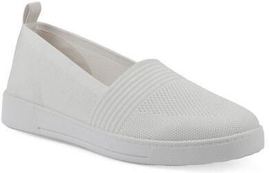 Women's Upright Slip On Sneaker by White Mountain in White Fabric (Size 8 1/2 M)