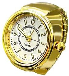 ModernMart Adjustable Ring Watch Quartz Couple Timepiece Stylish Finger Watch For Men Women a