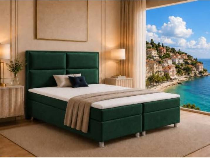 Best For Home Trinity K-11 Boxspringbett 200x200 cm mit Bettkasten & Topper
