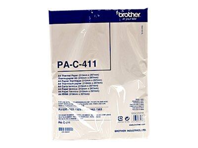 Brother Thermopapier A4 (210 x 297 mm) - 100 Blatt - für PocketJet 6 Plus, Plus with Bluetooth, with Bluetooth PAC411