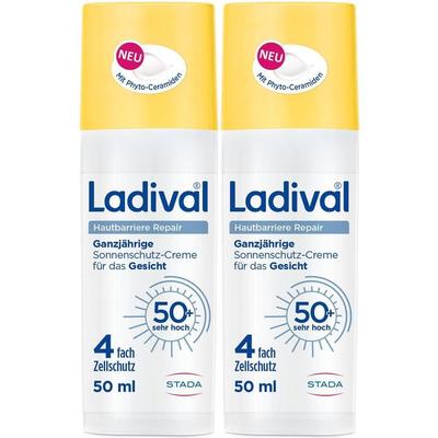 Ladival Hautbarriere Repair Sonnensch.Cre.LSF 50+ 2x 2x50 ml Creme
