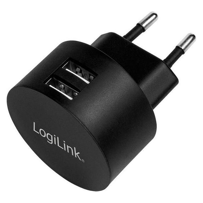 LogiLink USB Steckdosenadapter (10.50 W, 2 Ports) (PA0218)