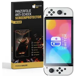 1x Panzerfolie für Nintendo Switch Oled Anti-Shock HD klar Displayschutz Schutzfolie Folie Screen-Protector