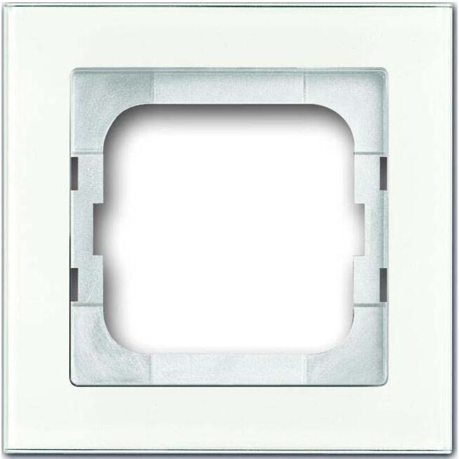 Busch-Jaeger Cadre simple verre blanc 1721-280 (2CKA001754A4437)