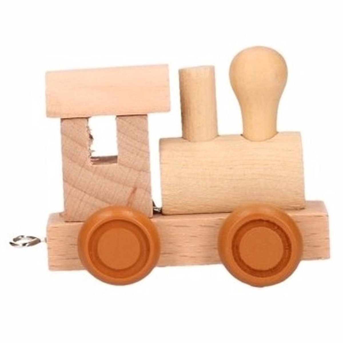 T & F Creations Handgemaakte Houten Lettertrein Locomotief voor Kinderen