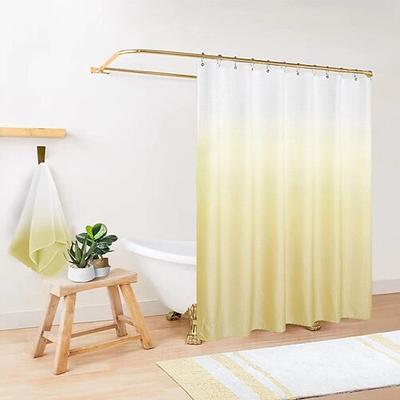 Duschvorhang-Sets 180cm duschvorhang grün für Badezimmerzubehör Textil-Polyester wasserdichter moderner Duschvorhang-Liner mit 12 Haken