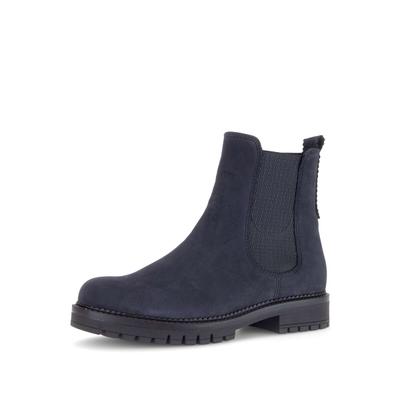 Chelseaboots GABOR "Chelsea Boot", Damen, Gr. 40,5, blau, Schuhe Chelseaboots
