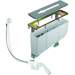 KLUDI ROTEXA Wannenrand-Montageeinheit, Rohbau- und Feinbau Komplettset für Dreiloch-Armaturen, 7881205-00