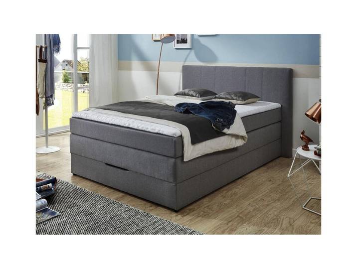 Sun Garden Boxspringbett Boxspringbett Florida Stoff graphit BettkastenTopper 140x200 cm