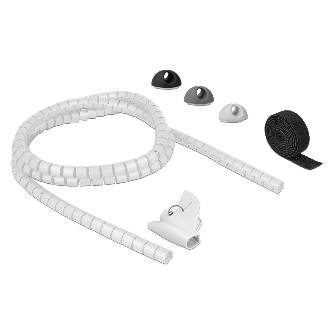 Delock Kabelmanagement Set (Kabelschlauch, Kabelspiralschlauch, 150 cm) (18392)